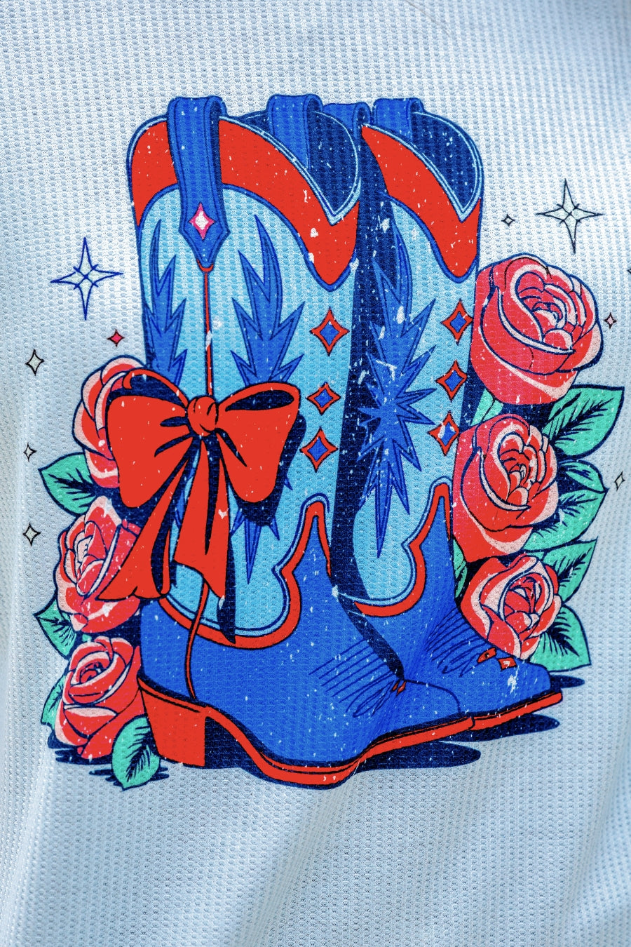 Patriotic Boots Waffle Tee