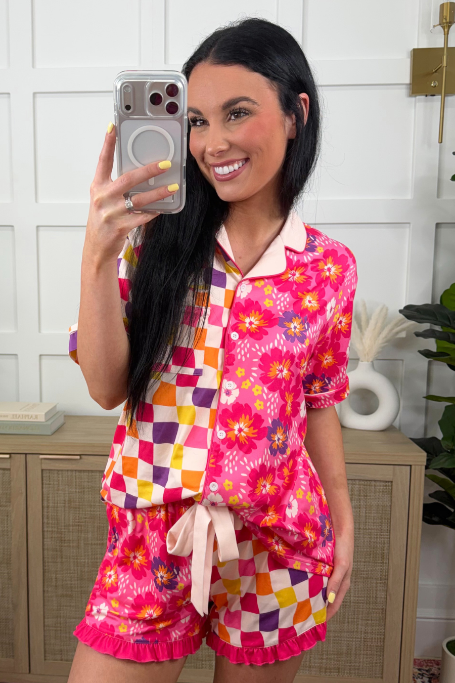 Groovy Garden Ruffle Pajama Set