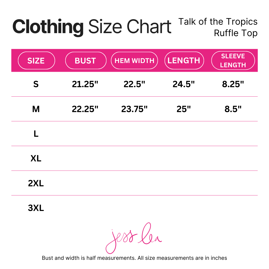 Talk Of The Tropics Ruffle Top