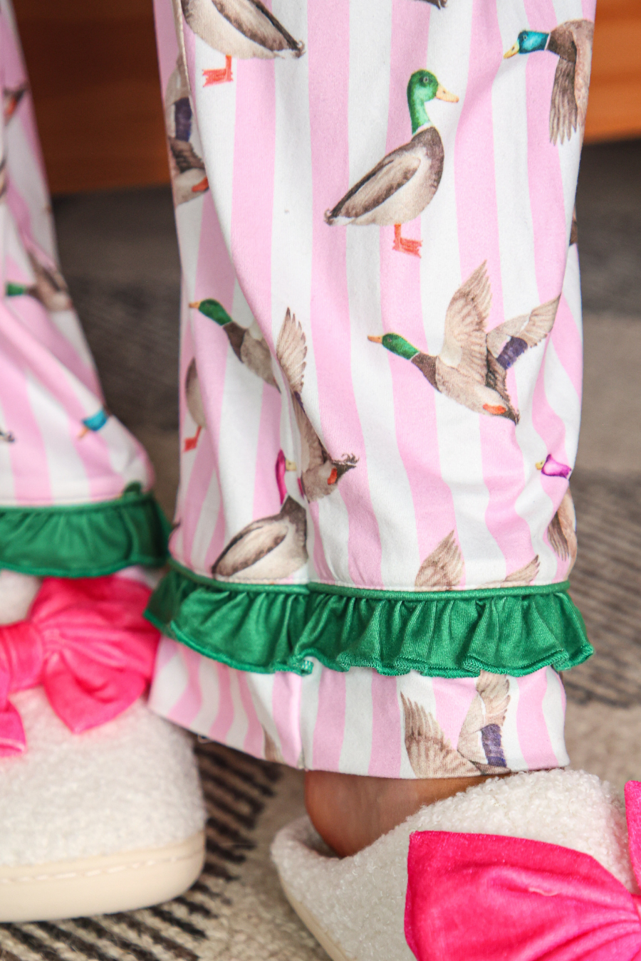 PREORDER- Lucky Duck Ruffle Pajama Set