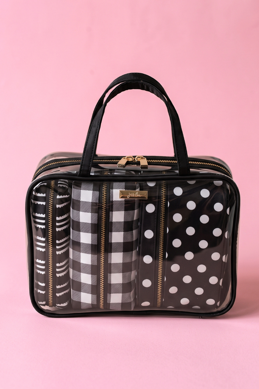 PREORDER- On The Go Travel Bag Set- Black/White