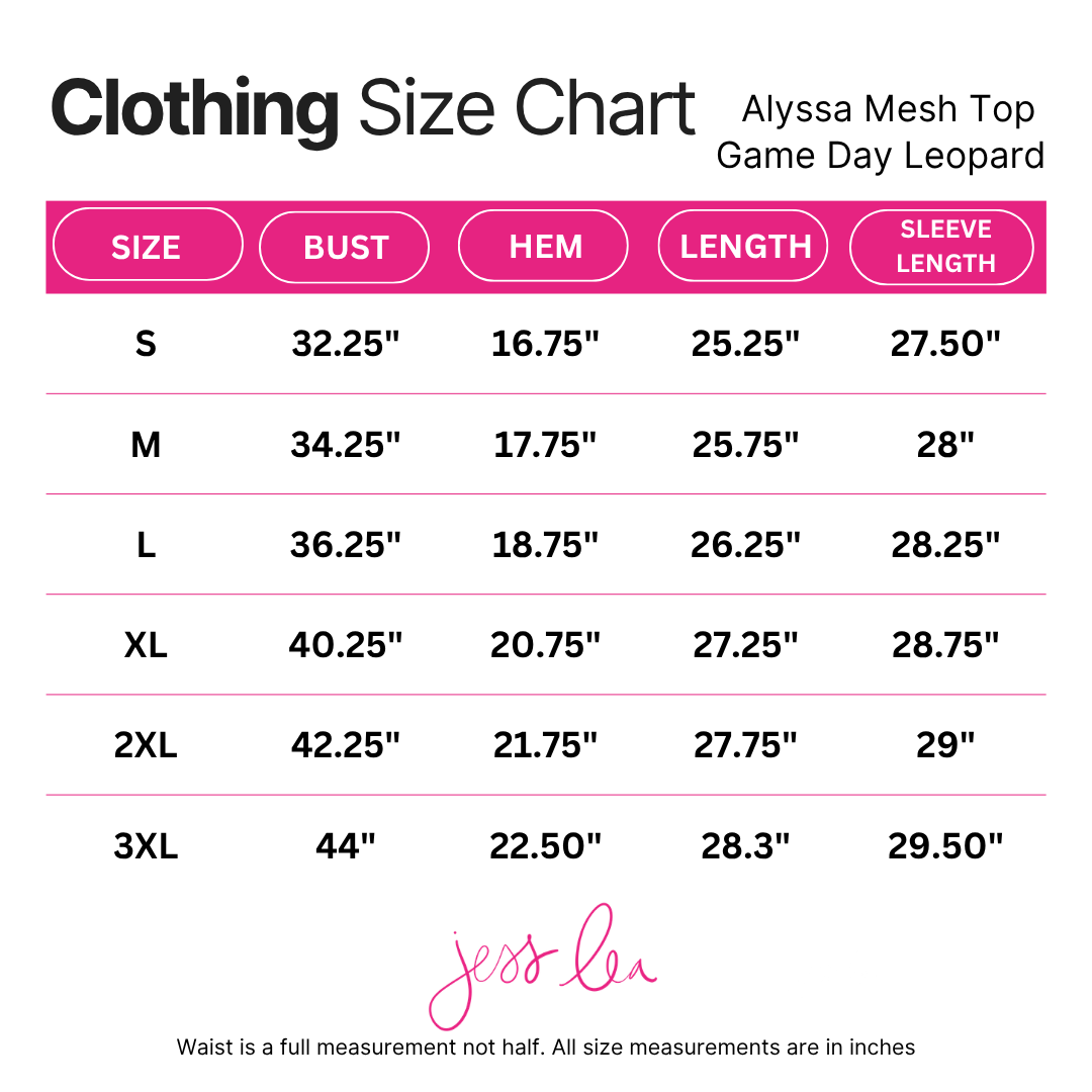 Alyssa Mesh Top- Game Day Leopard