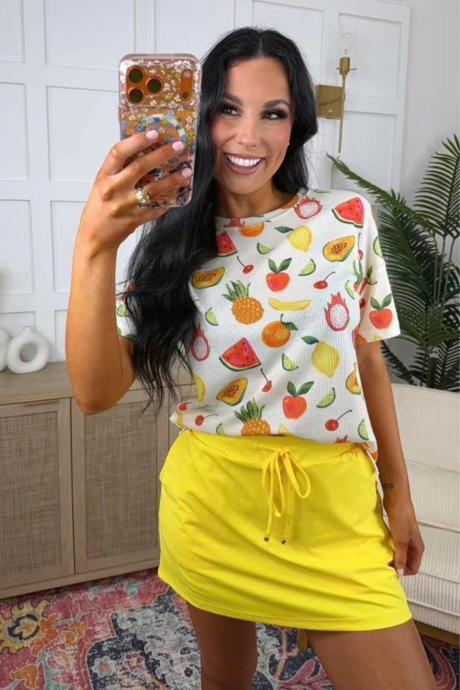 Weekend Waffle Tee- Fruit Salad