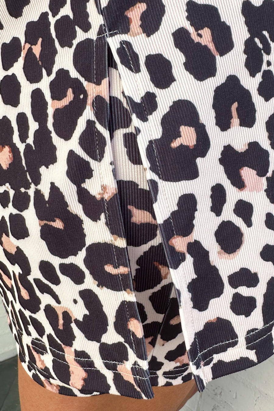 Daily Basis Biker Set, Brown Leopard