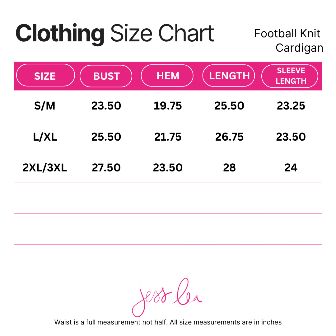PREORDER- Football Knit Cardigan