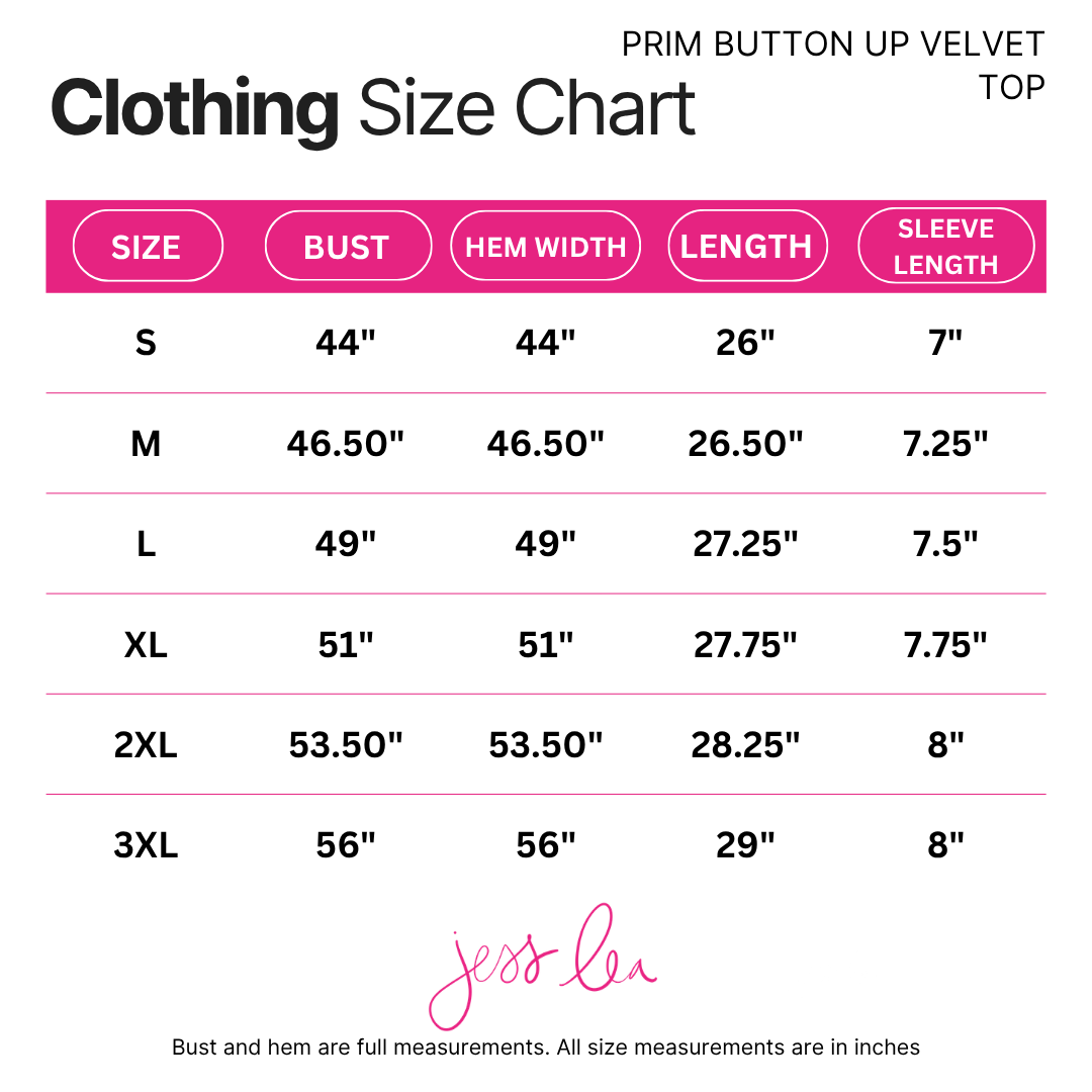 Prim Button Up Velvet Top- Black