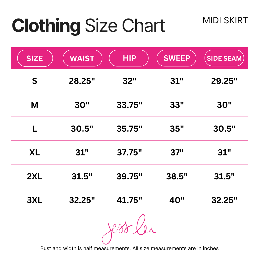 Midi Skirt- Solid Black