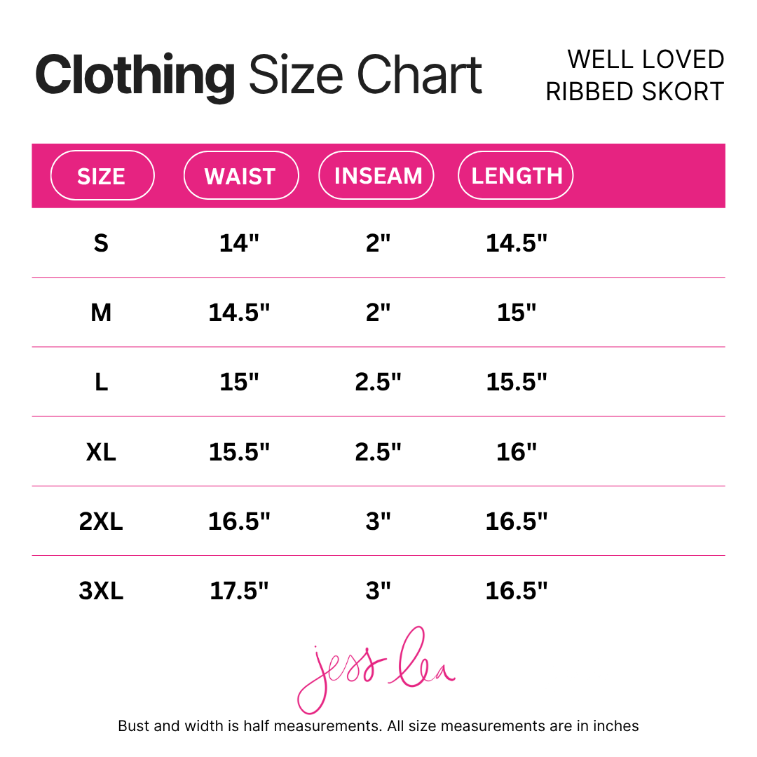 Well Loved Ribbed Skort- Chestnut