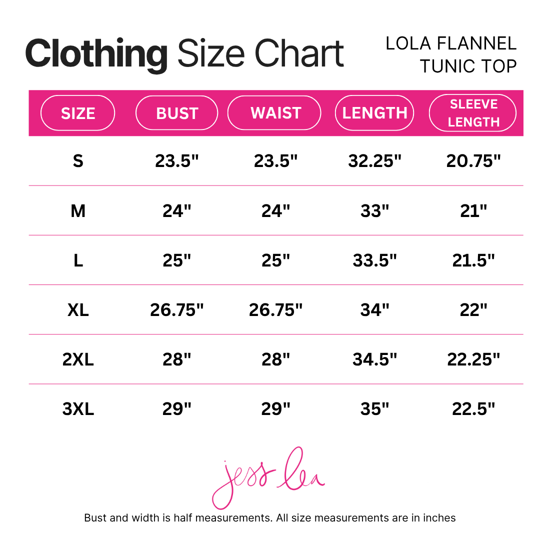 Lola Flannel Tunic Top- Green