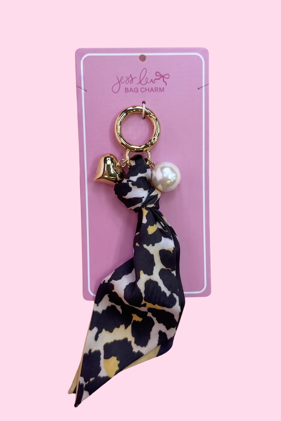Wild Heart Scarf Bag Charm