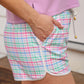 Pastel Plaid Everyday Shorts