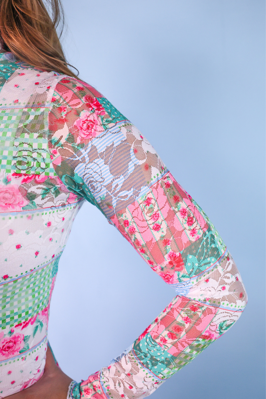 Kylie Lace Top- Heirloom Patchwork