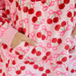 Cozy Blanket Hoodie- Cherry Bomb