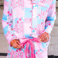 Pink Heirloom Patchwork Ruffle Pajama Set