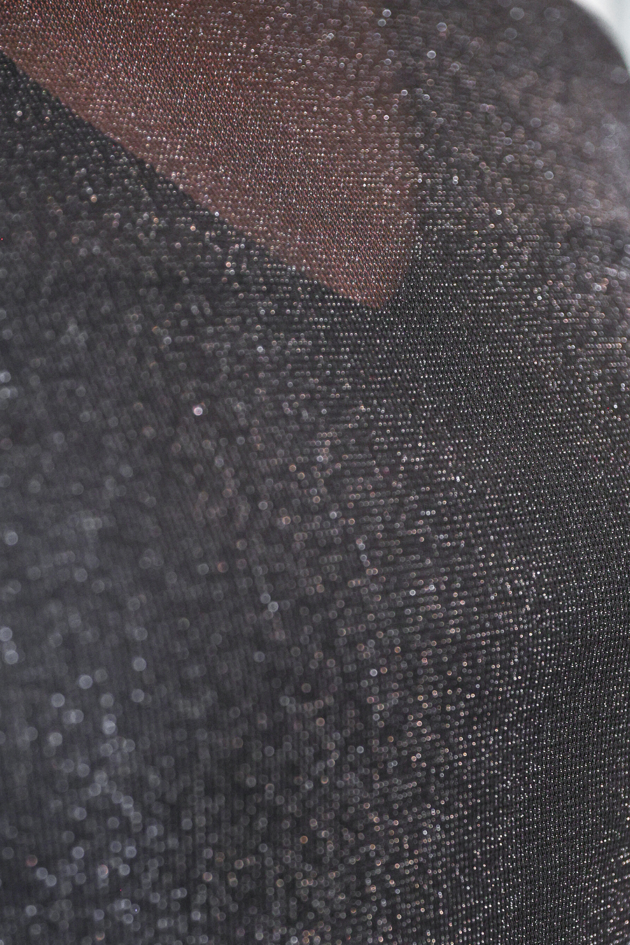 Keigan Mesh Top- Black Glitter