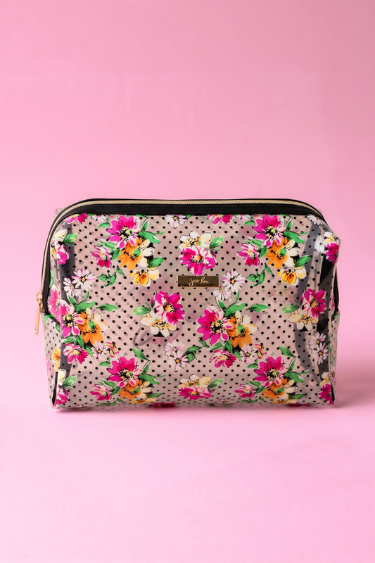 PREORDER- Daisy Polka Dot Cosmetic Bag