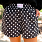 PREORDER- Easy Win Polka Dot Boxer Shorts- Black