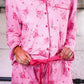 Blushing Blooms Ruffle Pajama Set