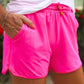 Solid Neon Pink Everyday Shorts