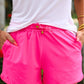 Solid Neon Pink Everyday Shorts