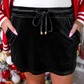 Velvet Hour Skort- Black