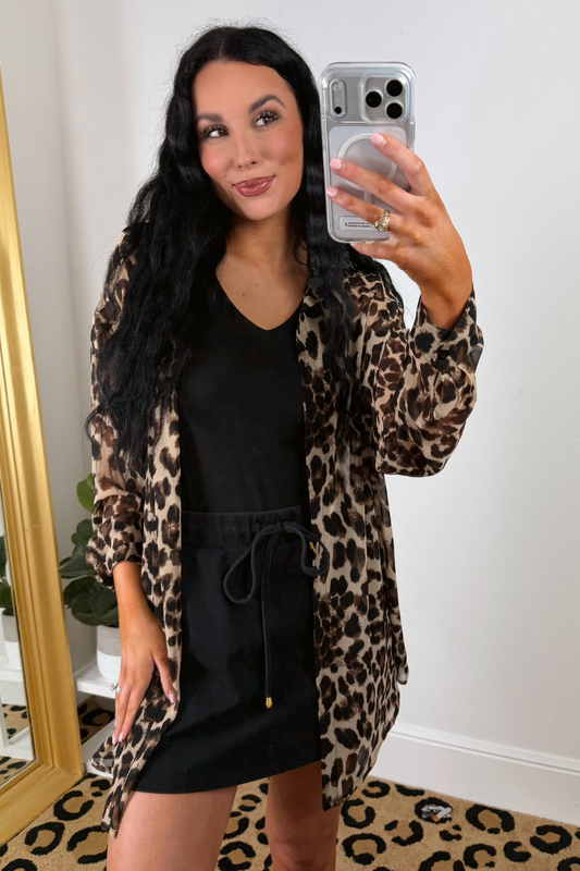 Sassy And Chic Leopard Tunic