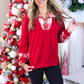 Juniper Plaid Pullover- Red
