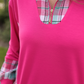 Juniper Plaid Pullover- Pink