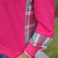 Juniper Plaid Pullover- Pink