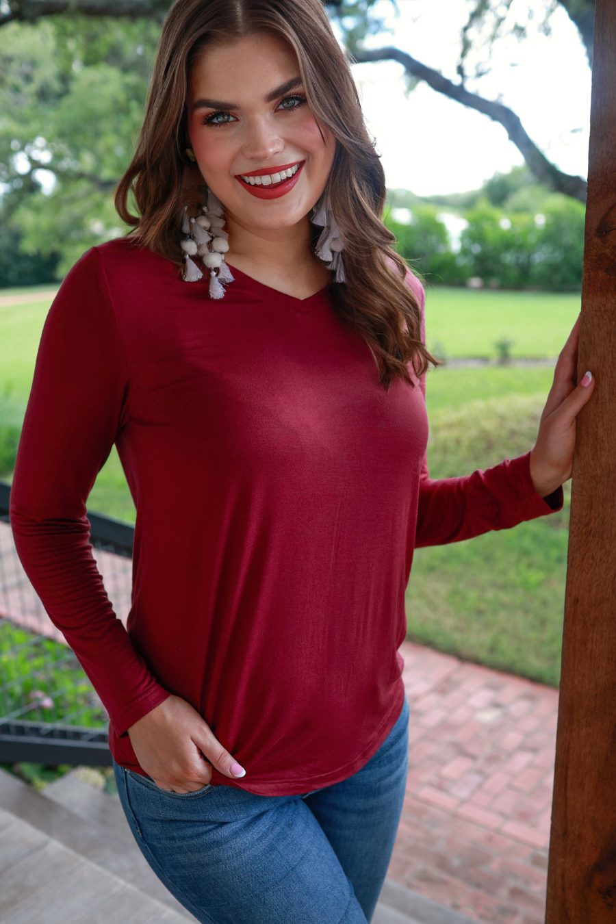 Brittany Basic Long Sleeve Tee