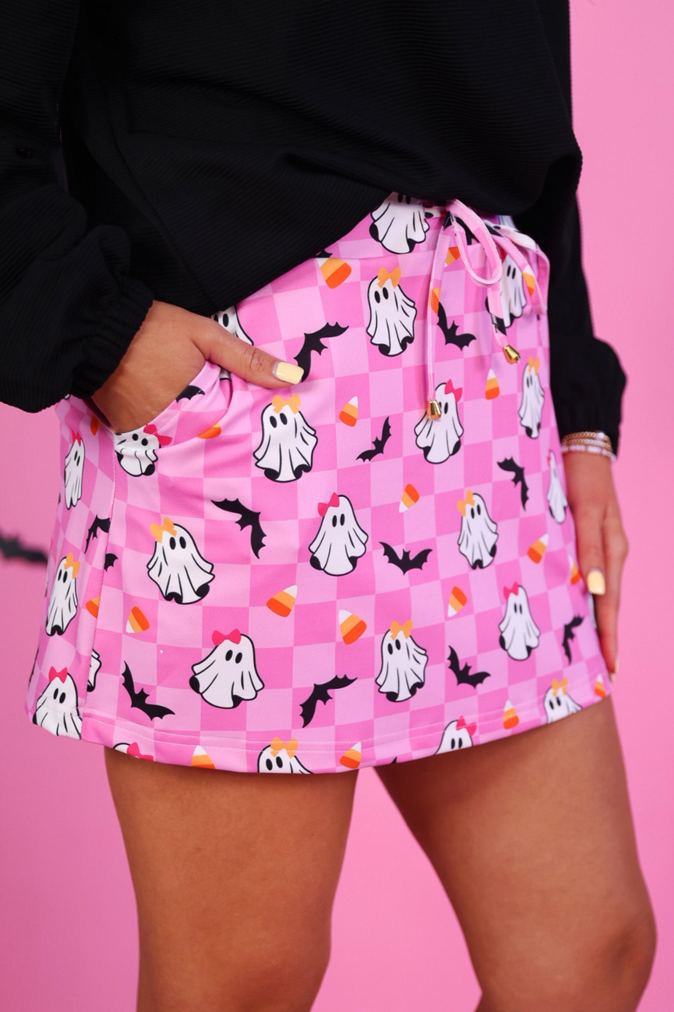 PREORDER- Checkered GiGi the Ghost Skort