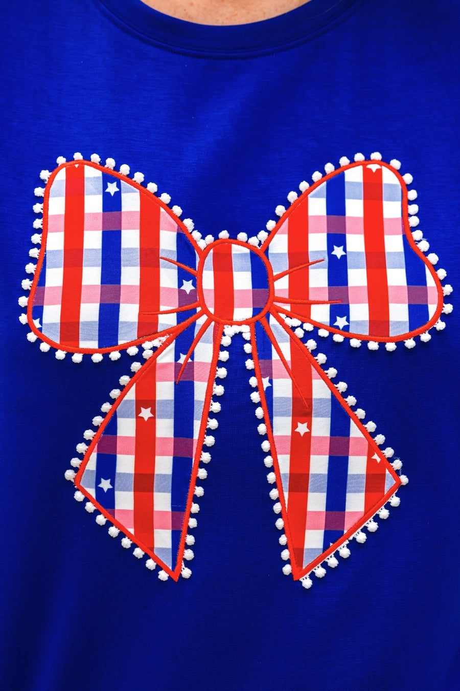 PREORDER- Gingham Glory Bow Luxe Tee