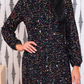 PREORDER- Old Flame Sequin Dress- Black Multi