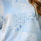 Printed Terry Skort Set- Blue Patchwork
