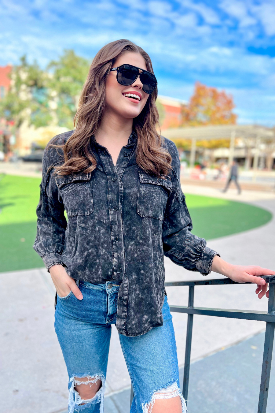 Dean Button Up Top - Jess Lea Wholesale