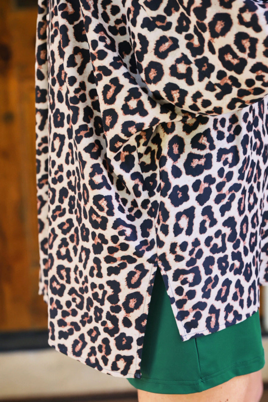 PREORDER- Sloane Button Up Top- Safari Chic
