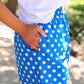 PREORDER- Easy Win Polka Dot Boxer Shorts- Blue