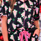 Merry Bow Christmas Treat Ruffle Pajama Set
