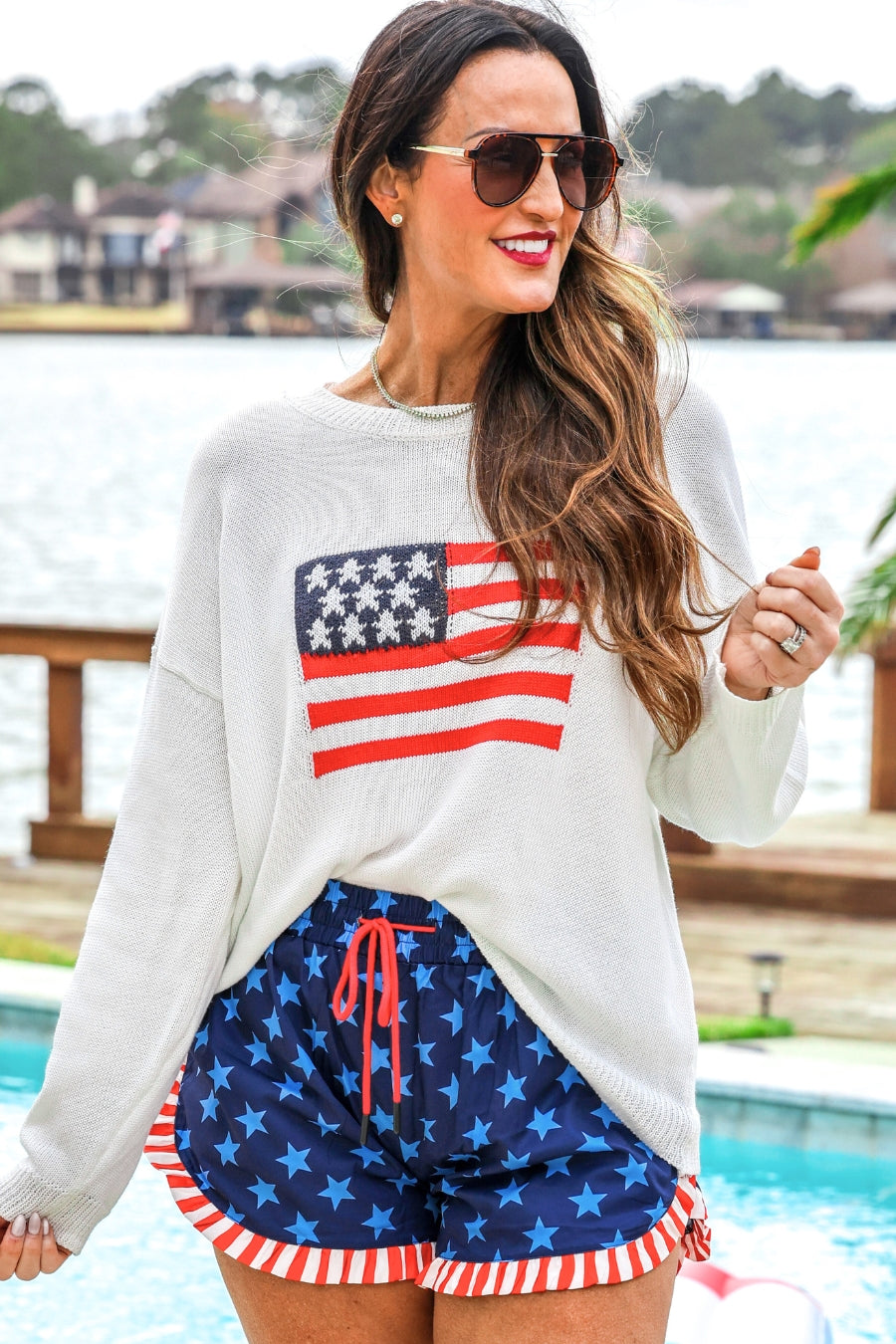 PREORDER- USA Flag Sweater