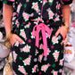 Merry Bow Christmas Treat Ruffle Pajama Set