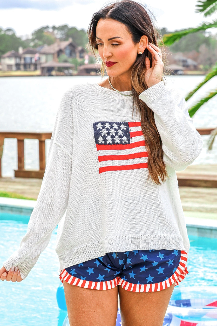 PREORDER- USA Flag Sweater