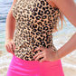 Miami Heat Tankini Swimsuit- Leopard