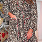 Legacy Lounge Robe- Red Safari Chic