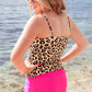 Miami Heat Tankini Swimsuit- Leopard