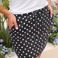 After Dark Polka Dot Skort