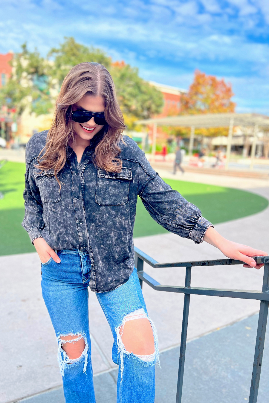 Dean Button Up Top - Jess Lea Wholesale