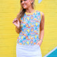 Heatwave Ribbed Tank- Citrus Escape