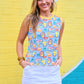 Heatwave Ribbed Tank- Citrus Escape