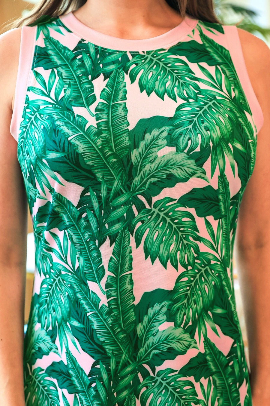 Lucy Tank Dress- Pink Oasis