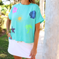 On Vacay Sequin Patch Top